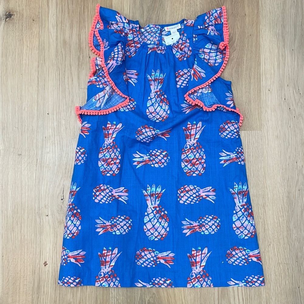 New Crew cuts pineapple dress size 6